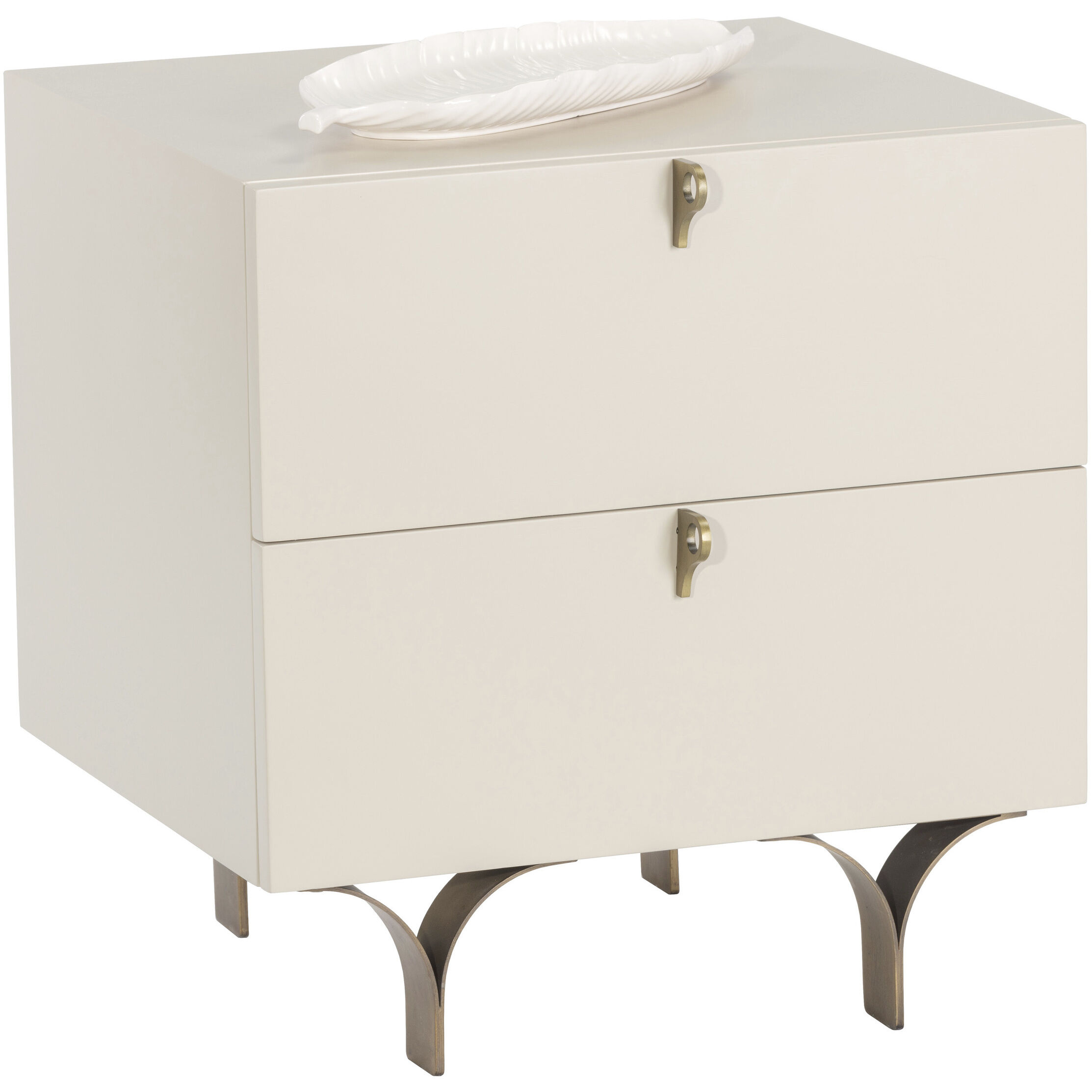 Celine 20.5 X 19.75 inch Cream Night Stand, Small